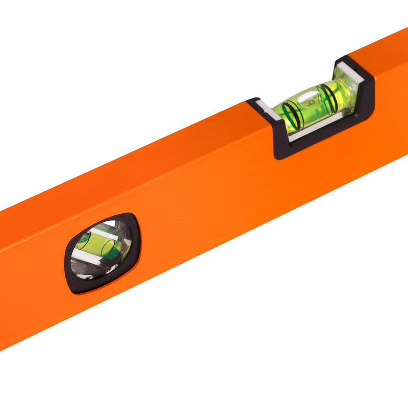 MIVOS - Aluminum spirit level 80 cm with mirror function - 3 precise levels - spirit level with increased measuring accuracy and ergonomic aluminum profile 800 mm