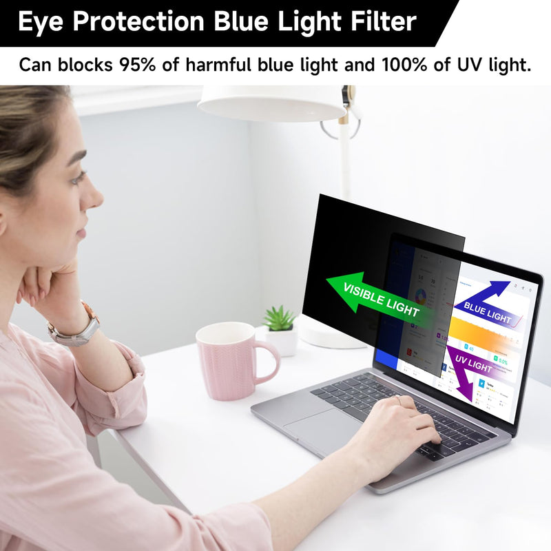 14 Inch 1920x1200 (16:10) Aspect Ratio Laptop Privacy Screen Filter, Anti Blue Light Glare & Anti Scratch Computer Privacy Shield, Not for 14" with 1920x1080P Laptops 14 Inch (Diagonal) - 16:10 Aspect Ratio