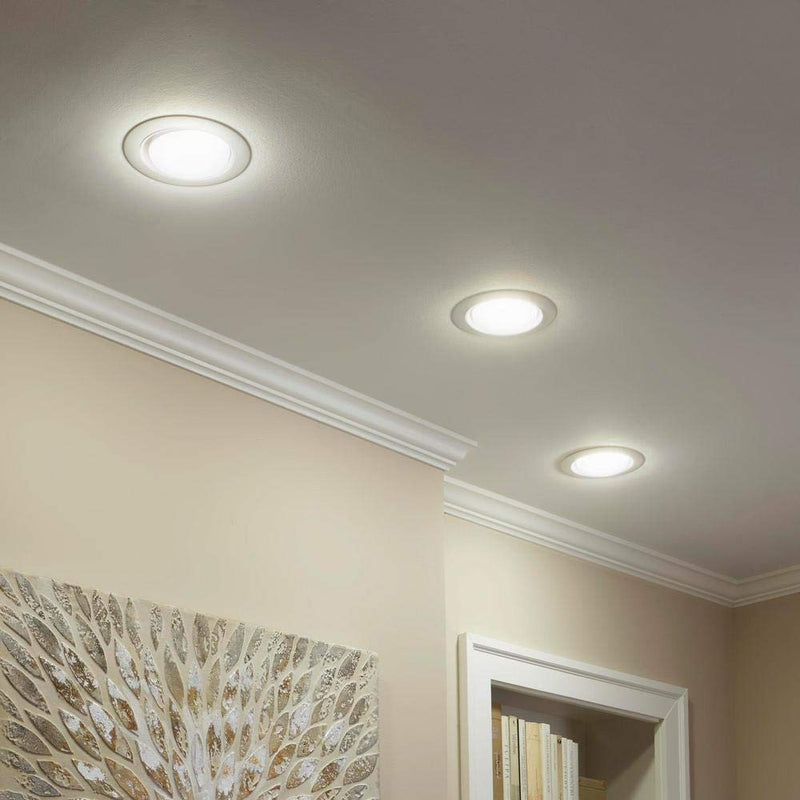 EcoSmart 75-Watt Equivalent BR40 Dimmable LED Light Bulb Soft White (2-Pack)