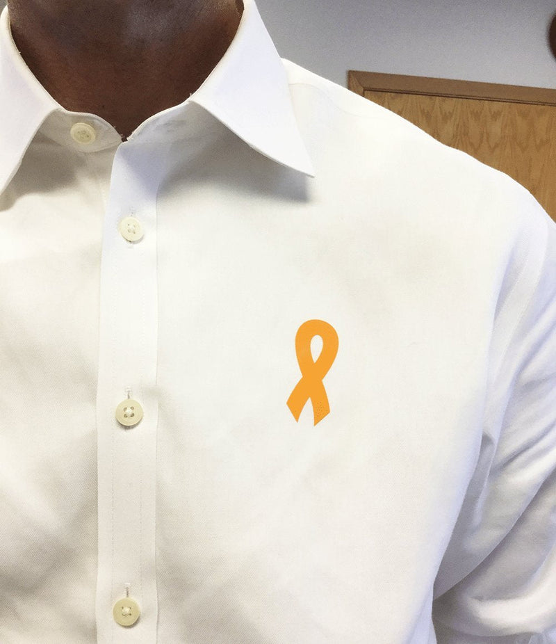 Orange Awareness Ribbon Stickers 2 Inch 500 Total Adhesive Labels