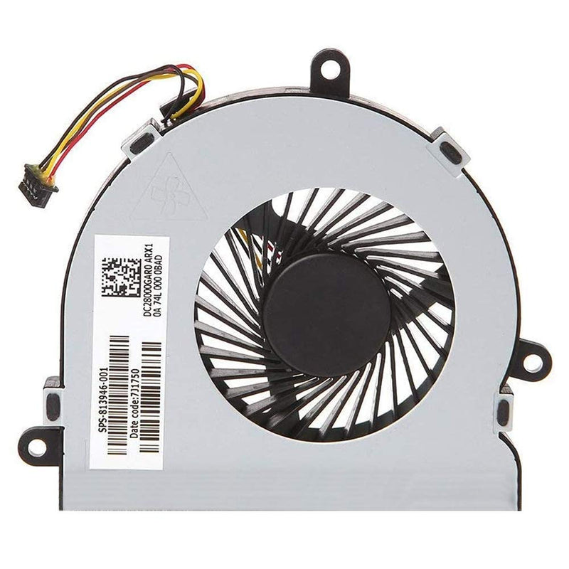 MMOBIEL Laptop CPU Cooling Fan 4 Pin 4 Wire Replacement for HP 250 G4 255 G4 Notebook 15-AC Series DC28000GAR0 XRF-813956-002 Incl (+) Screwdriver
