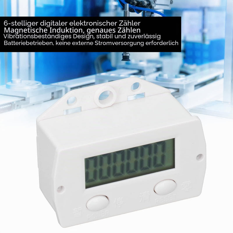Digital Counter Mini 6 Digit Electronic Component Other Sensors Electronic Counter with Magnetic Induction Counter Switch for Punching Machines Machine Tools
