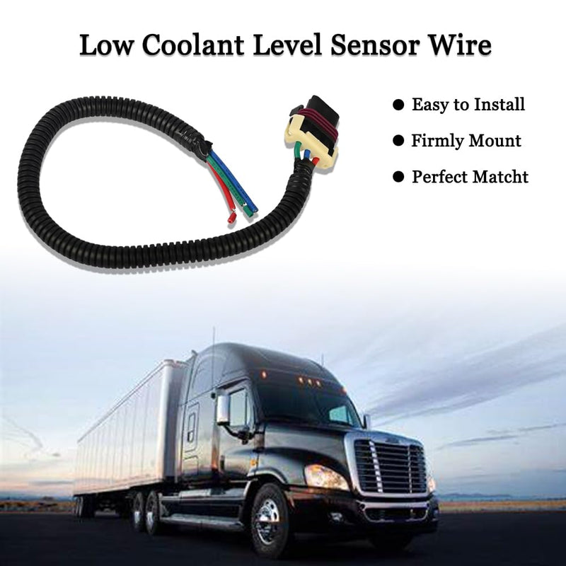 Low Coolant Level Sensor Wire Repair End Pigtail Connector N9267001 Compatible with Peterbilt and Kenworth Low coolant Sensor, Replace Q21-6007S