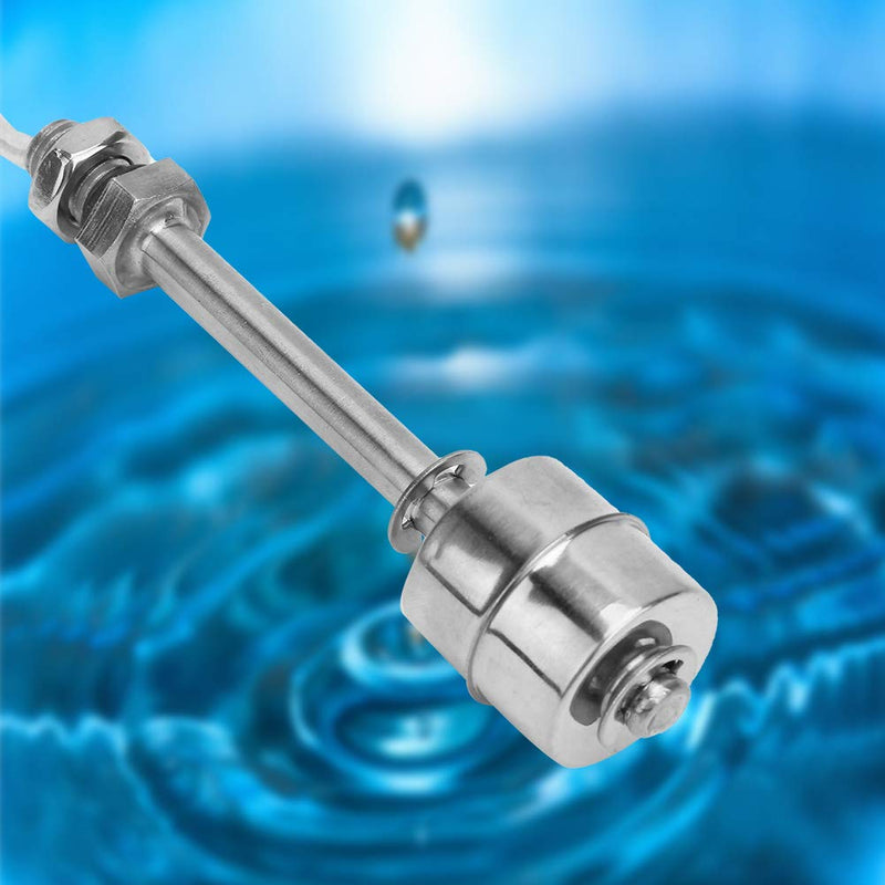0~220V 100mm Liquid Level Sensor Float Switch, Vertical Stainless Steel Water Float Switch for Fuel Tanks, Water Towers, Water Heaters, Solar Energy and etc.