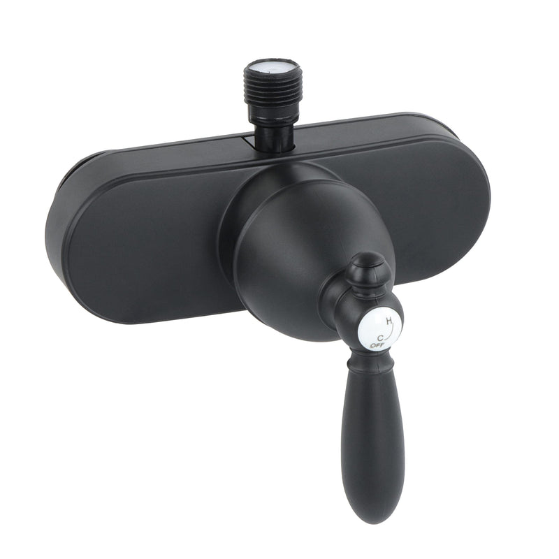 Empire Faucets Single Lever Shower Valve, 1pc - Matte Black RV Bathroom Faucet Valve, Non-Metallic with Vacuum Breaker Black Matte