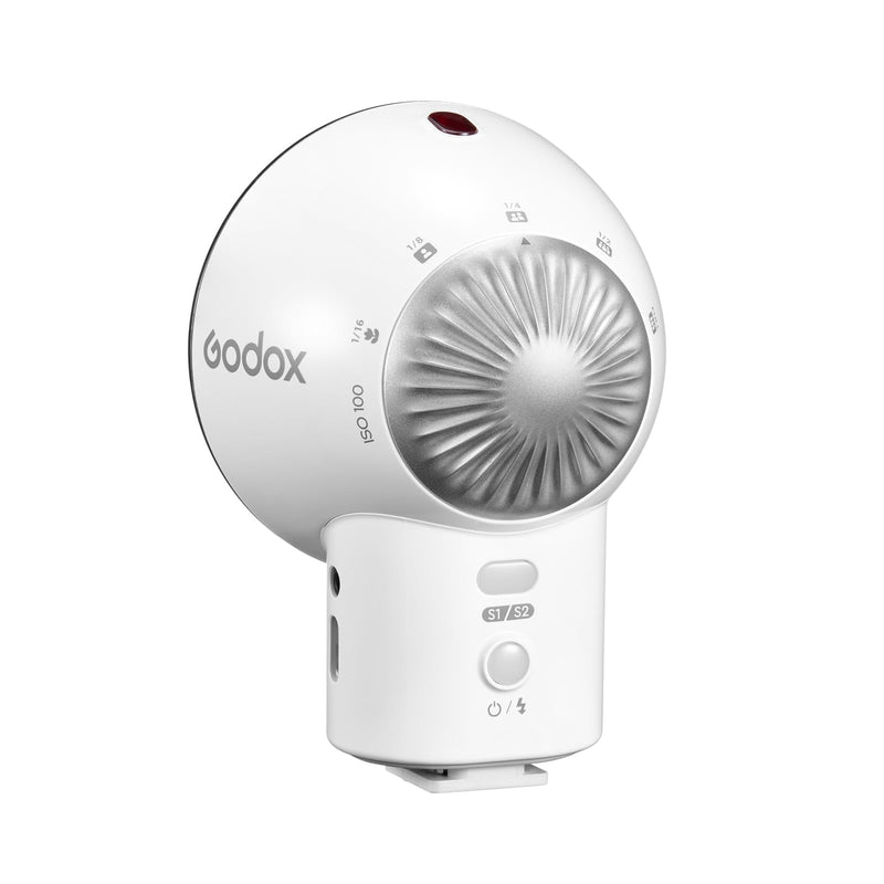 Godox Lux Elf Retro Camera Flash, Built-in Battery GN6 with 5 Levels Flash Power, 6200K±300K with S1/S2 Optical Control, On Camera Flash for Canon, for Nikon, for Sony, for Fuji, for Olympus Camera