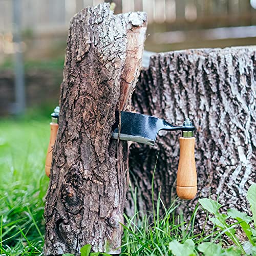 Felled Draw Shave Knife – 13in Straight Draw Knife Straight Draw Shave Tool Woodworking Debarking Hand Tool 13" Box