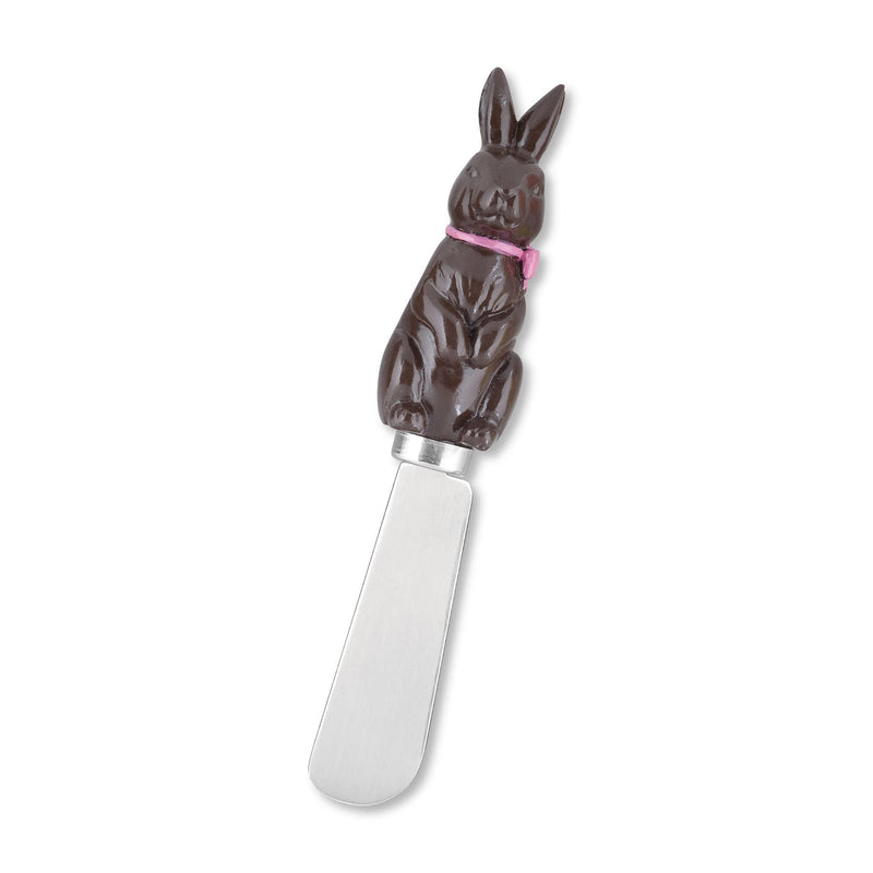 Supreme Housewares EGGcellent Easter Cheese Spreaders, Hand-Painted Resin Handles with Stainless Steel Blades for Spreading Cream Cheese, Butter, and Jam, Assorted Designs, Set of 4