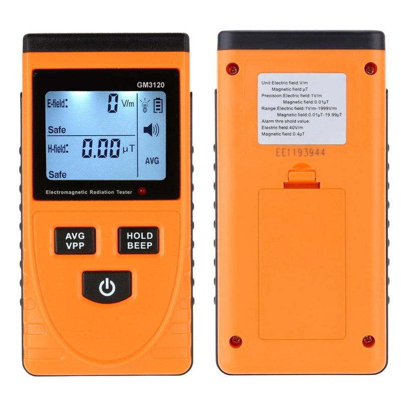 RGBS EMF Meter Electromagnetic Field Radiation Detector Handheld Small Digital LCD EMF Detector Dosimeter Tester Counter