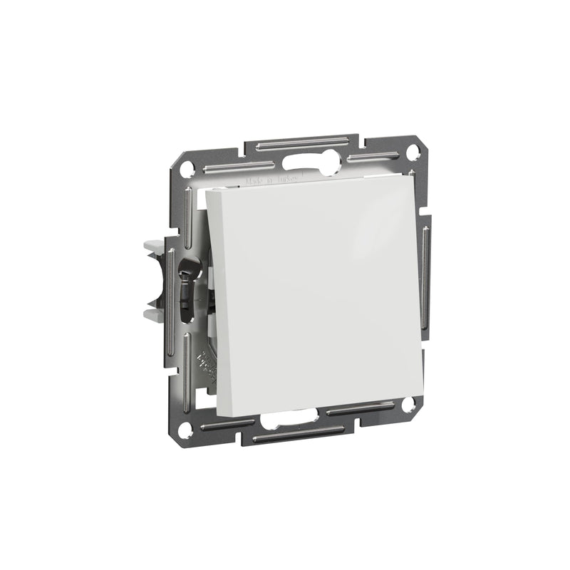 Schneider Electric Asfora EPH0770121D button 1-way button 10 A - 250 V, flush-mounted, plug-in terminals, white