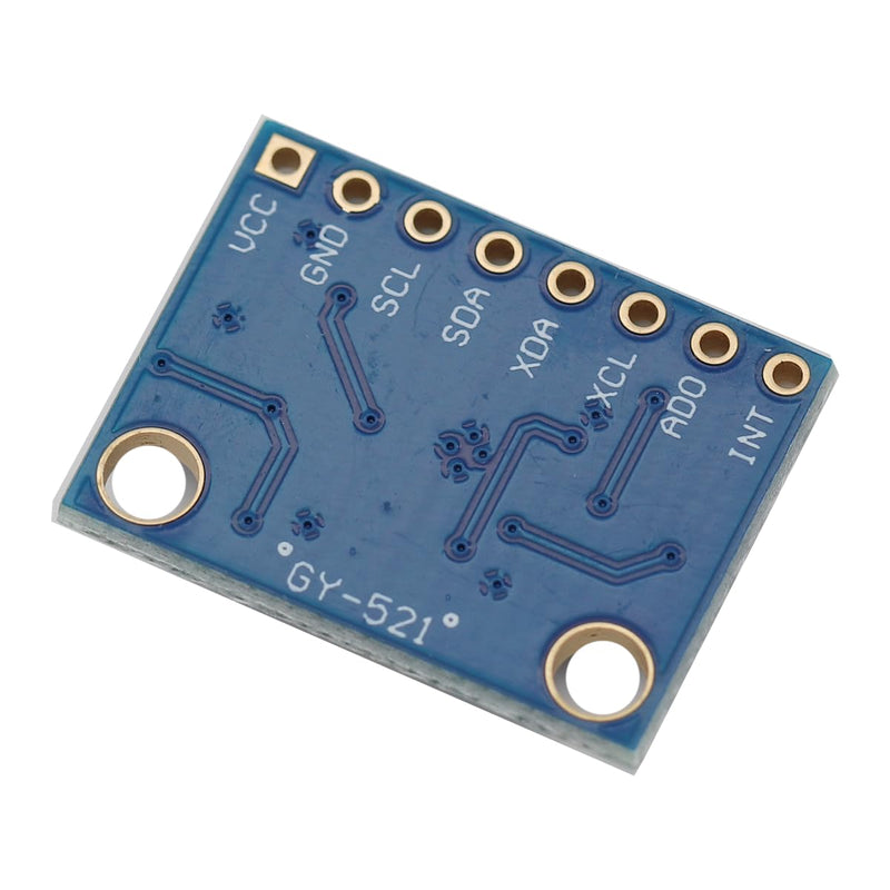 2PCS MPU-6050 GY-521 3 Axis Gyroscope Accelerometer 6 DOF 16 Bit Sensor Module AD Converter Data Output IIC I2C for Motion Detection Game with Pin Header