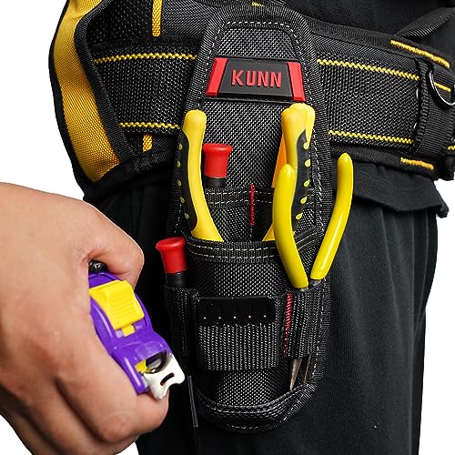 KUNN Construction Tool Holder 2Pcs & Work Tool Belt Quick Release Buckle