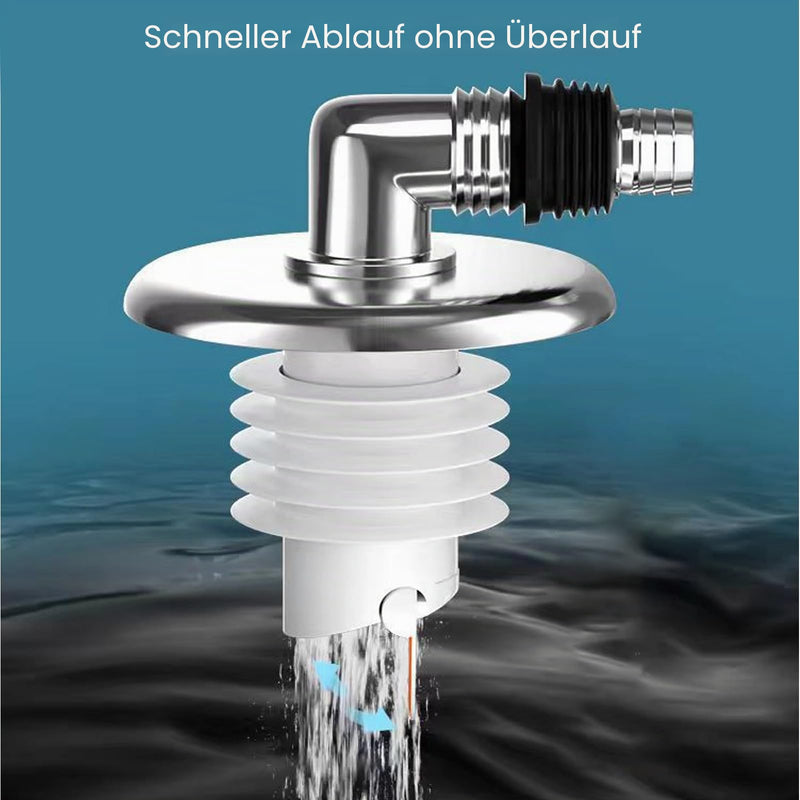 Drain Cover for Washing Machines, 3.4 Inch Shower Drain Cover with Pipe Connector, Square Disposable Drain Valve with Quick Drainage Shower Plug, Default, Modern