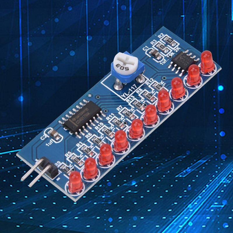 2 pieces LED running light water flowing light module NE555 + CD4017 LED chaser