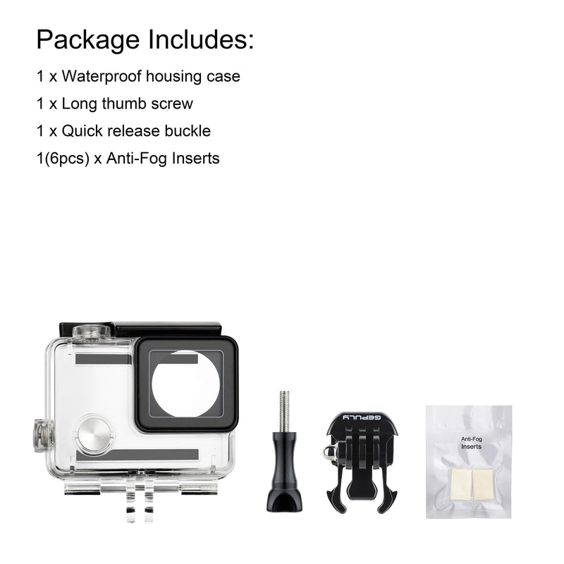 Waterproof Housing Case for GoPro Hero 4, Hero 3+, Hero 3 Underwater Photography - Waterproof Up to 131 ft (40M) - with Quick Release Mount, Thumb Screw