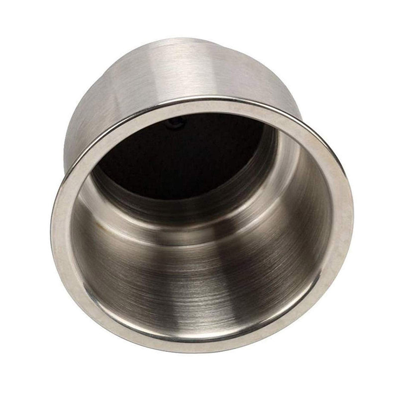 Amarine Made Pack of 4 Stainless Steel Cup Drink Holder with Drain Marine Boat Rv Camper