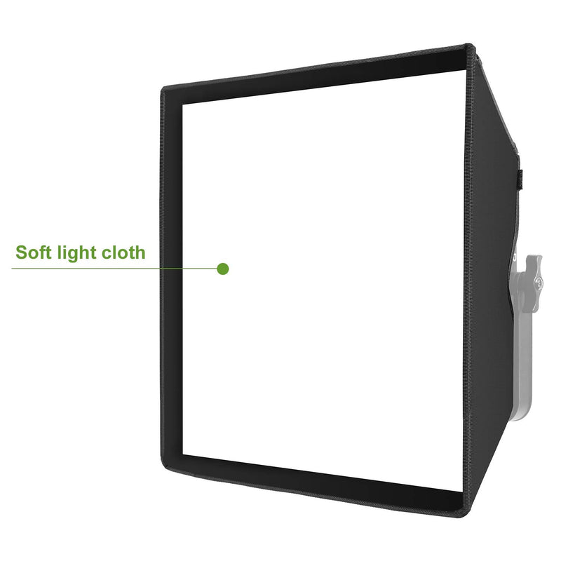 GVM Foldable Softbox Diffuser with Grid Beehive for GVM 50RS 672S MB832 520LS 520S 1200D Series LED Panel Lights, Video Lights, Suitable for Portrait Photography, Video Lighting, 14.9 x 15.7