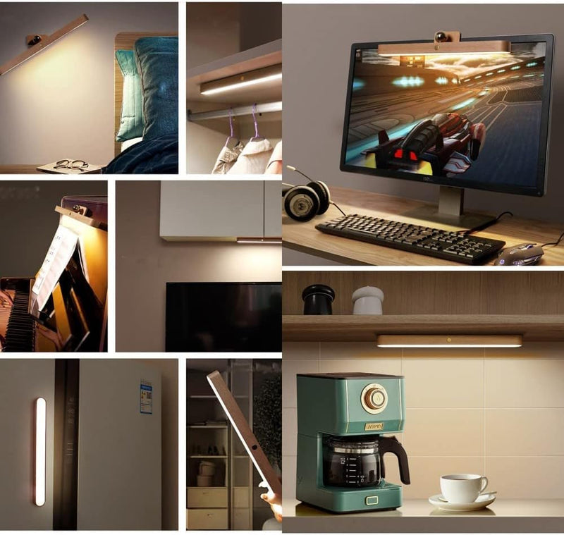 Touch Control Vanity Lights for Mirror, Adjustable Brightness & Angle Makeup Lights, 3 Level Dimmable Pictures Light for Living Room Bedroom Bathroom 2PCS 2