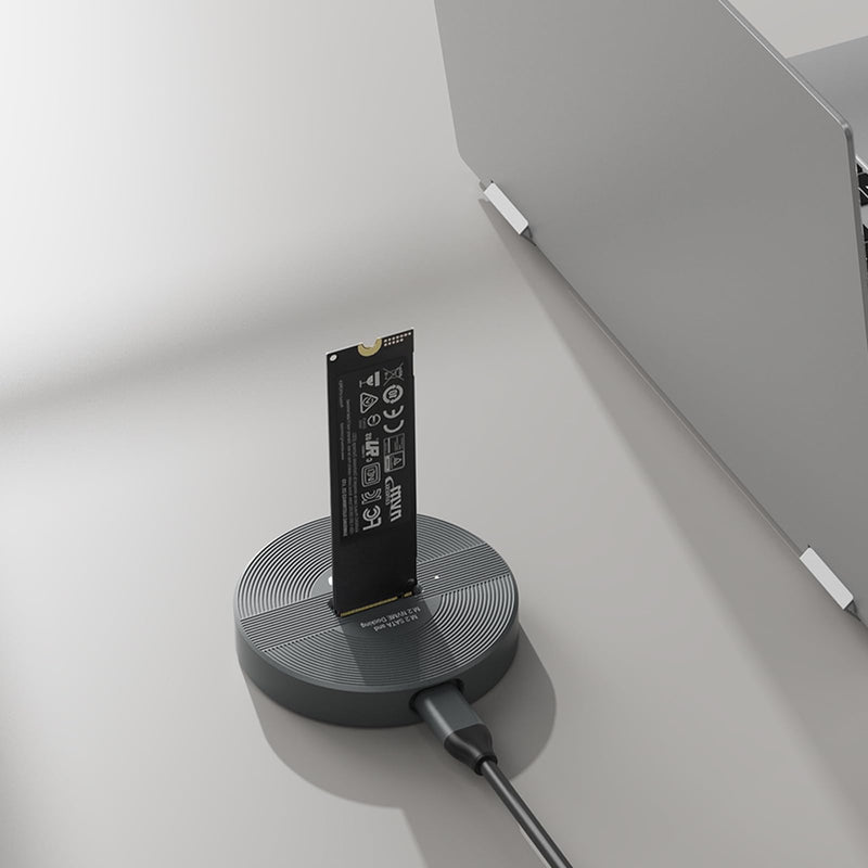 M.2 NVMe & SATA to USB C Adapter, SSD Docking Station, M.2 SSD to USB A and Type C M.2 (M Key, B+M Key) NVMe and SATA NGFF SSD Reader, SSD 2280 2260 2242 2230 22110 Dock