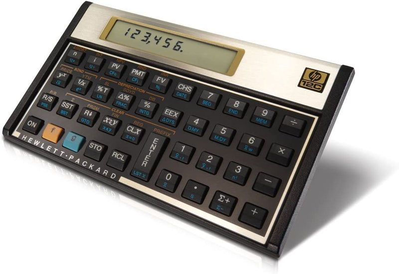 HP 12C Financial Calculator + WYNGS Protective Case Black