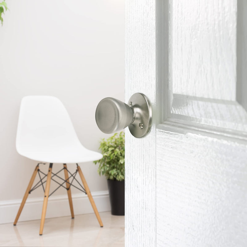 Design House 781914 Tulip Passage Hall and Closet Door Knob Satin Nickel Hall & Closet Lock