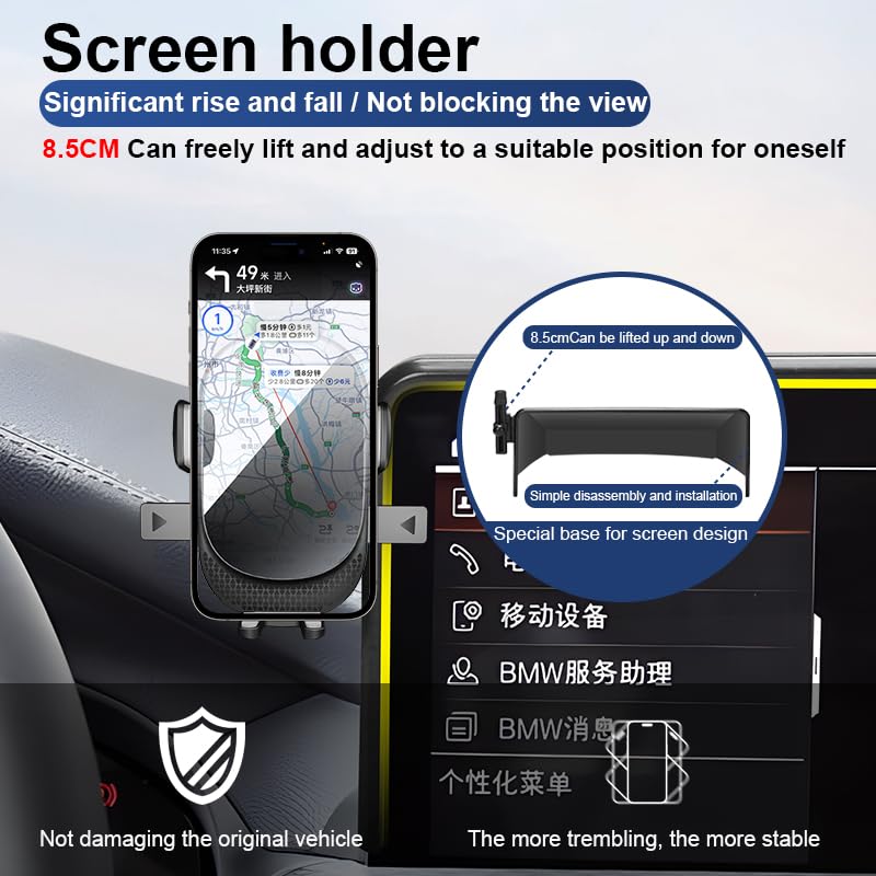 Car Phone Holder for Honda Civic Auto Accessories[Special vehicle installation，only For 2022-2024 11th Civic，non universal][Auto Lock Hands Free Cell Phone Mount Car fits for iPhone & All Smartphones] For Civic 2022-2023