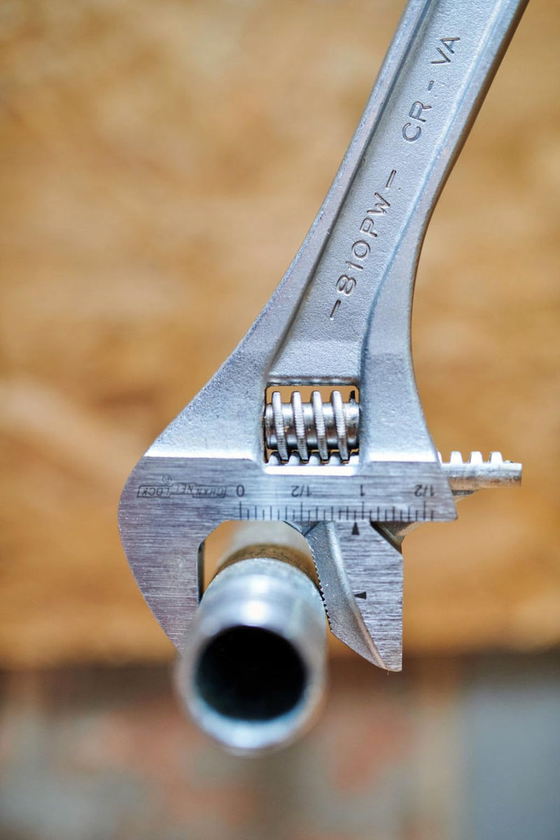 Channellock Adjustable Wrench 810PW - Reversible Jaw, Pipe Wrench Function - 10 In.