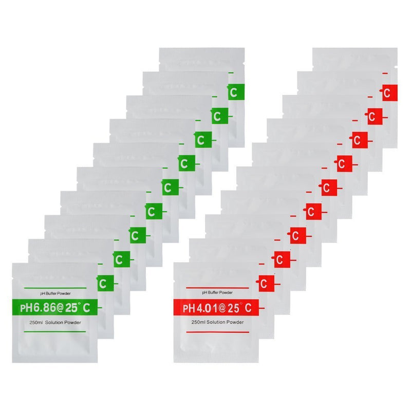 pH powder pH test meter, pH calibration point, pH value calibration, quick and accurate calibration of the pH value of water. 20pcs