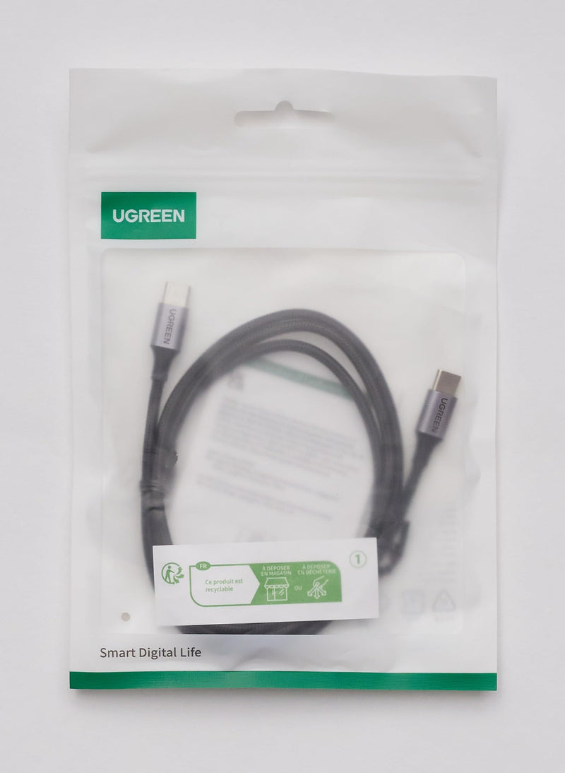 UGREEN USB C to USB C cable 60W PD 3.0, PPS USB-C charging cable compatible with iPhone 15 Pro Max Galaxy S24 S23 S22 A54 A34 A14 MacBook Air M2 iPad Pro 12.9 iPad Air 5/Mini 6, Pixel 7 Pro etc. (1M) 1.0 meters