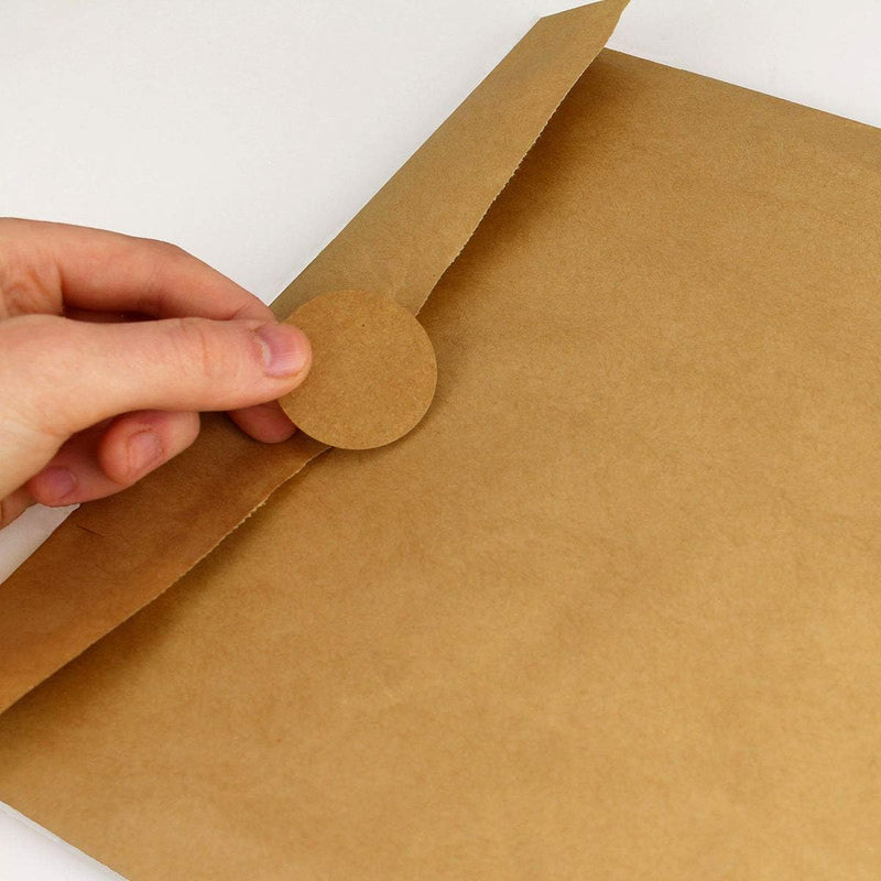 ChromaLabel 1.50 Inch Kraft Dot Labels, 500 Roll 1-1/2" Diameter