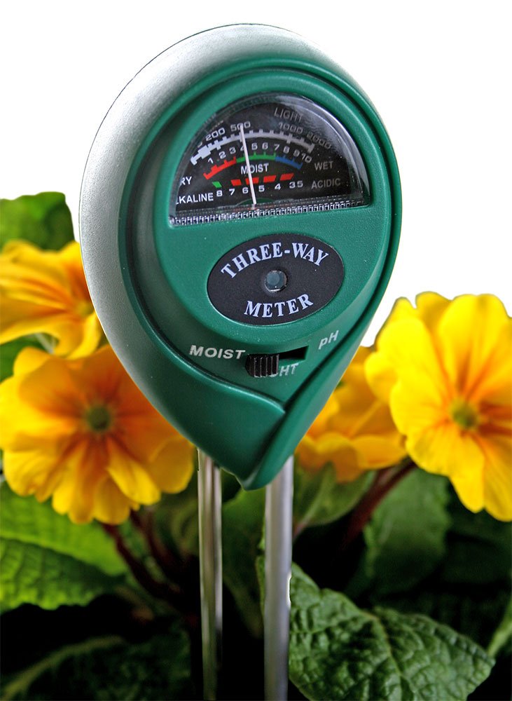Hydrofarm MGMLP1 Active Air 3-Way pH, Light & Moisture Meter