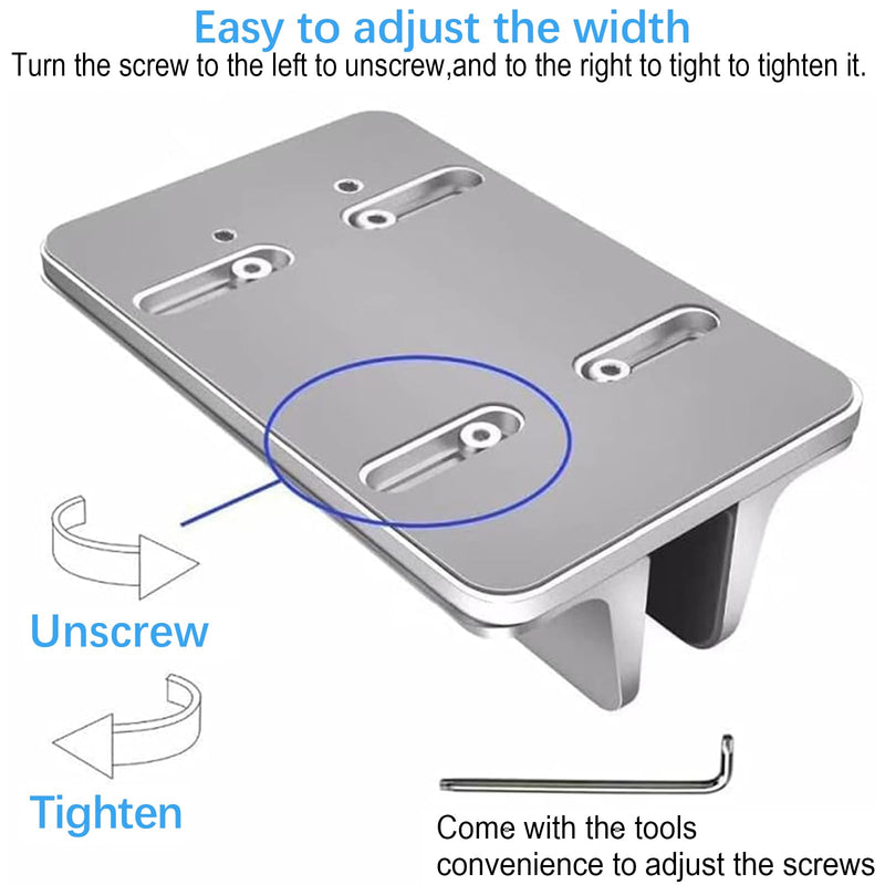 Vertical Laptop Stand Holder, Desktop Aluminum Notebook Stand with Adjustable Dock Size(Up to 17.3 inch) Compatible with All Lenovo/MacBook Pro/Air Dell Hp Surface iPad Gaming Laptops(Silver) Silver