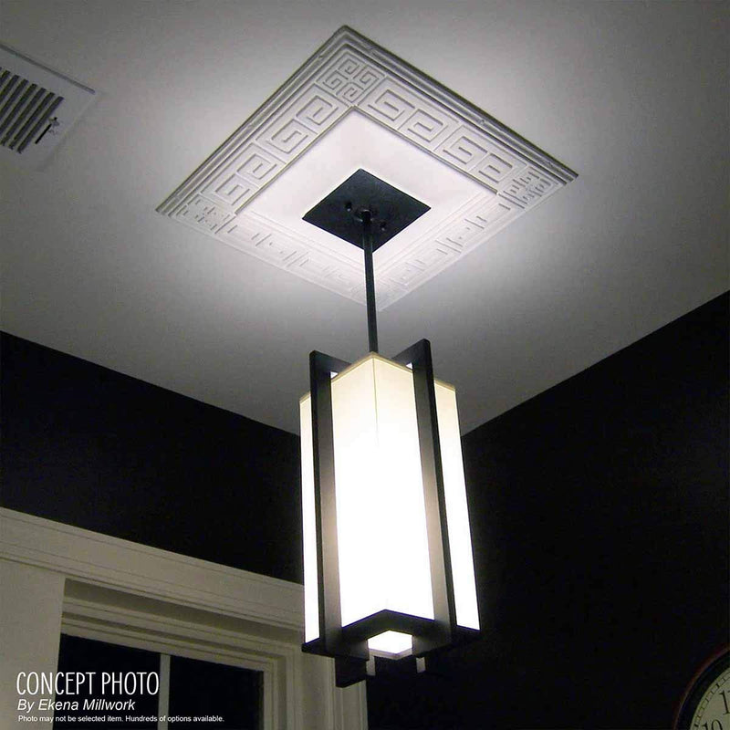 Ekena Millwork CM18GAWHF Granada Ceiling Medallion fits Canopies up to 6 5/8, Witch Hazel Witch Hazel (Flat Finish)