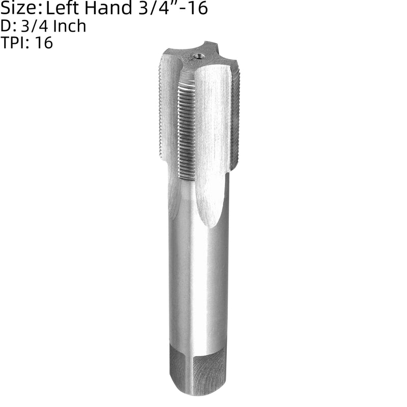 Burkit 3/4"-16 UNF Tap and Die Set Left Hand, 3/4 x 16 UNF Machine Thread Tap and Round Die 3/4"-16 Left Hand