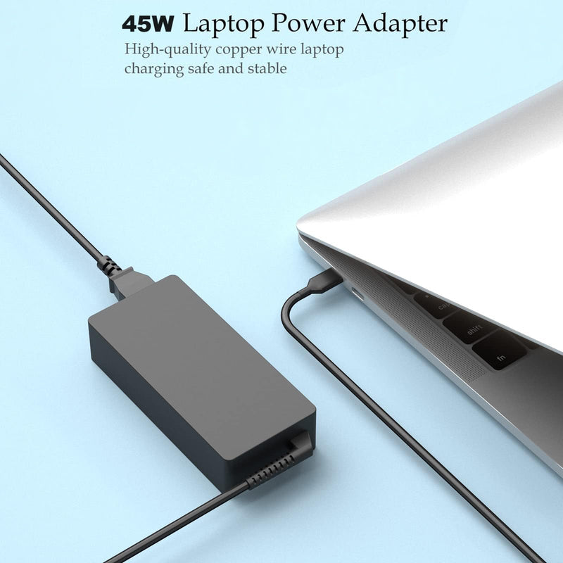 45W USB C Type C Chromebook Charger for Lenovo Chromebook Charger HP Chromebook Charger USB-C Laptop Charger Replacement