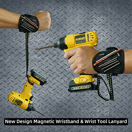 KUNN Tool Belt Suspenders for Men with Magnetic Wristband & Tool Belt Hook