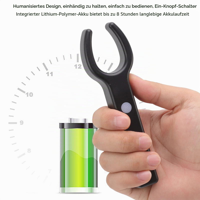 Jiawu Vein Finder, Rechargeable LED Transilluminator Vein Finder Viewer for IV Access Phlebotomy, Infrared Hand Vein Detector, Vein Locator with Elastic Band