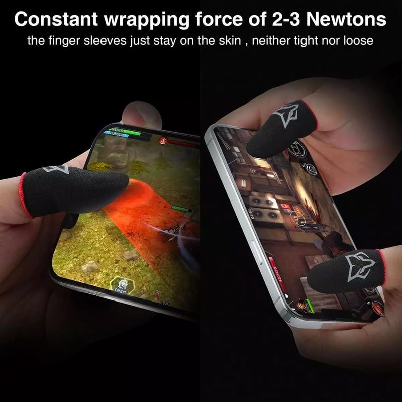 Finger Sleeves Thumb for Mobile Games 6pcs Profesional Finger Glove Gamer PUGB Free Fire (Blue) Blue