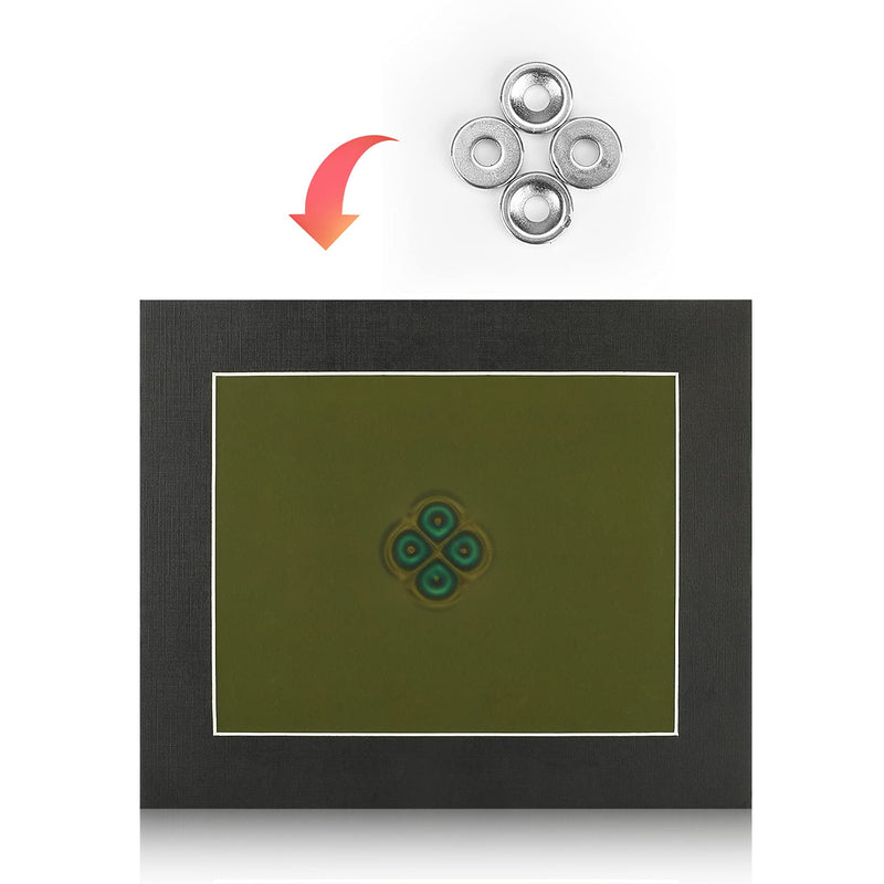 Magnetic Field Viewing Film 6"x4", Magnetic Flux Display, Magnet Pattern Detector, Scientific Project Teaching, Reusable and Automatic Recovery - Olive 6"x4"