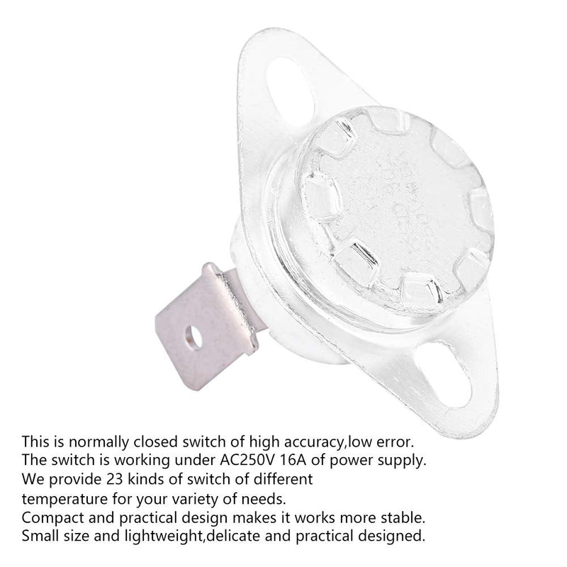 KSD302 Thermostat Switch, Temperature Control Switch, Thermostat Thermal Switch, 250V16A Normally Closed for Household Industrial Use(95℃) 95℃