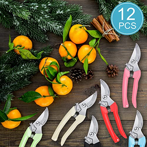Lothee 12 Pcs Flower Stem Cutter Gardening Scissors Floral Clippers