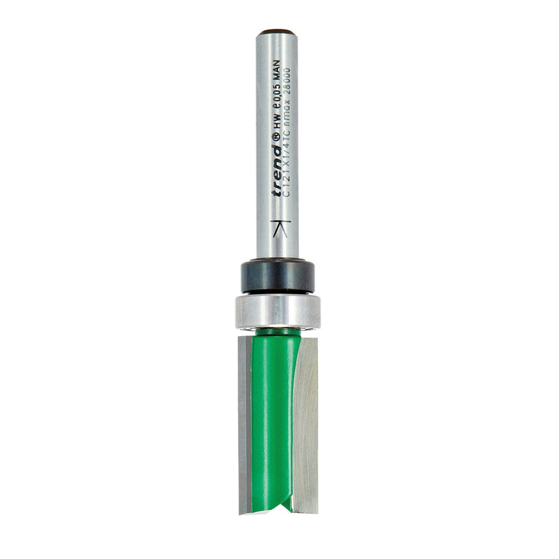 Trend CraftPro Guided Profiler Cutter Router Bit, 1/4 Inch Shank, 1/2 Inch Cut Diameter & 1 Inch Cut Length, Tungsten Carbide Tipped, C121X1/4TC