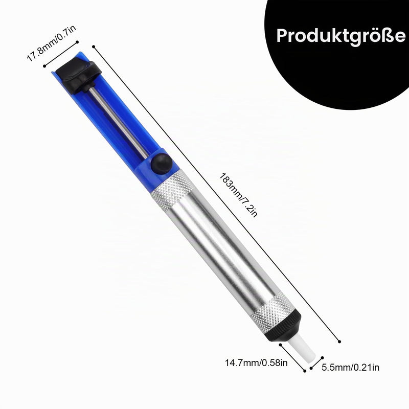 Pack of 3 Antistatic Desoldering Iron, Antistatic Soldering Pump with Teflon Tip, Desoldering Pump for Desoldering & Soldering Extraction, for Soldering Small Components