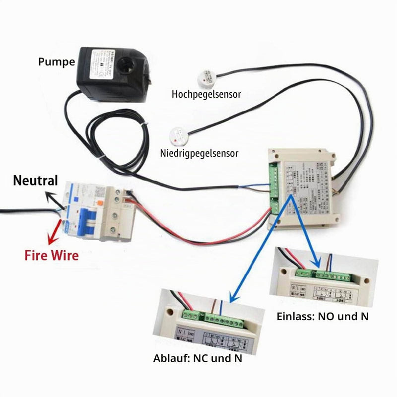 Touch Loose Liquid Level Regulator Adjustable Automatic Water Level Sensor AC100-260V