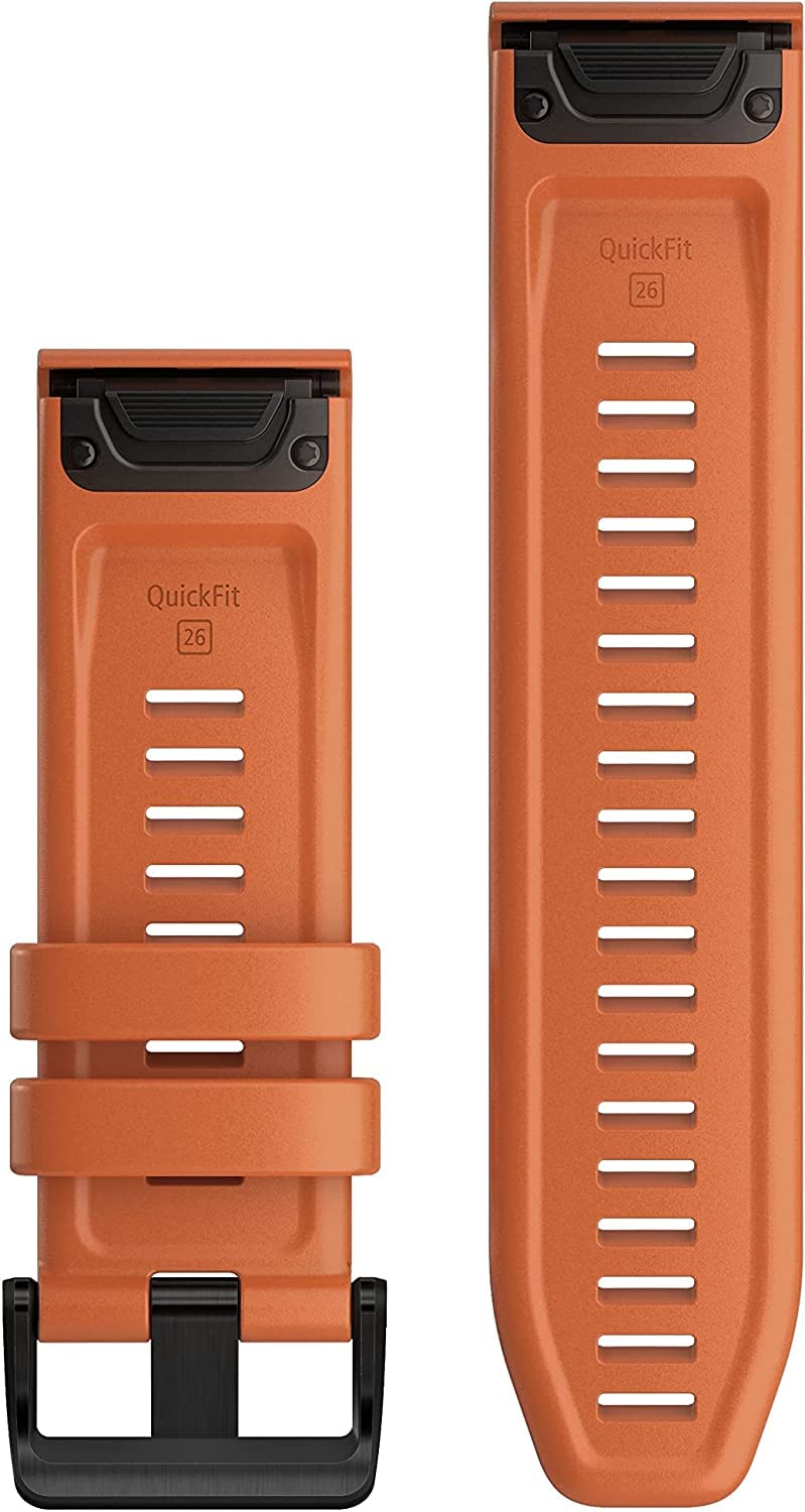Garmin Quickfit Watch Band, Ember Orange Silicone, 26mm
