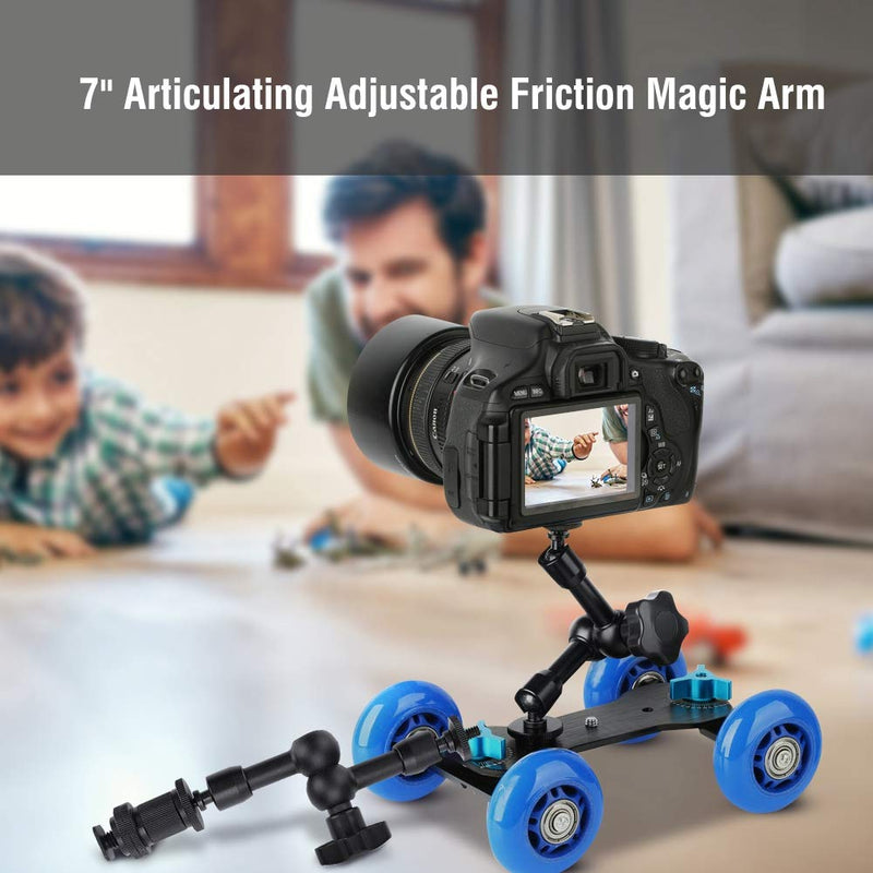 Articulating Adjustable Friction Magic Arm for Hot Shoe Mount Work with Cameras