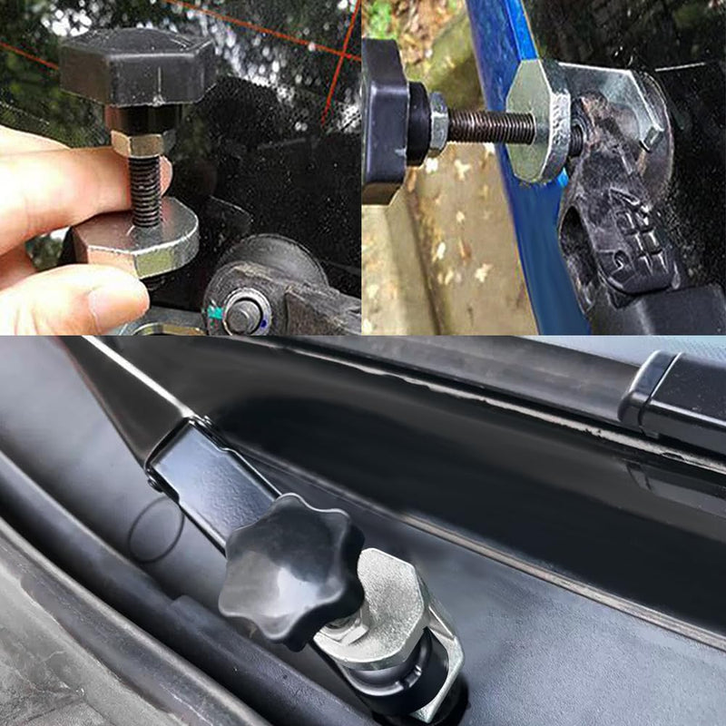 Car Windshield Wiper Arm Puller, Car Windscreen Wiper Arm Removal Tool, Carbon Steel Wiper Arm Puller with Adjustable Knob, Universal Car Accessories Windshield Wiper Puller Tool for SUV Truck