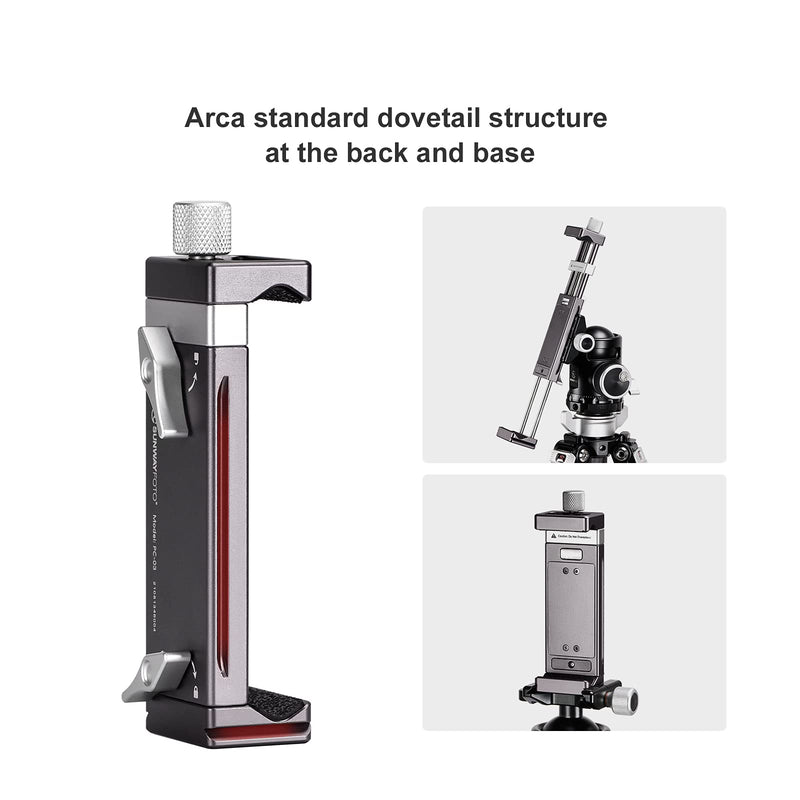 PC-03 Tablet Laptop Mount Smart Phone Bracket Tripod Bracket Accessories for pad Pro Holder Arca Swiss Stand Universal