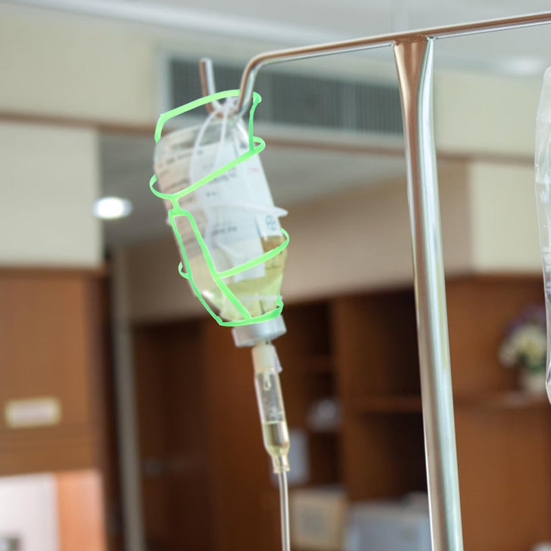Healvian Hanging Net for Infusion Bottles, Pack of 15 Bottle Sleeves for Saline Solution Infusions Hanging Net 14.8 x 11 x 7 cm for Hospital and Home Care