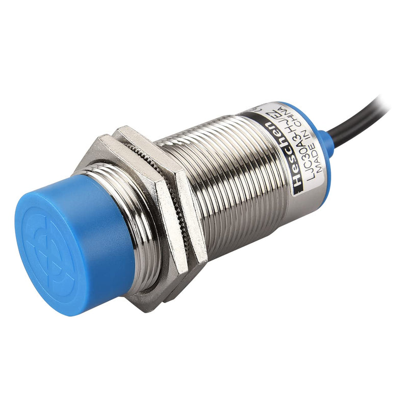 Heschen Capacitive Proximity Switch Sensor Switch LJC30A3-HJ/EZ Detector 1-15mm 90-250VAC 400mA Normally Open (No) 2 Wire